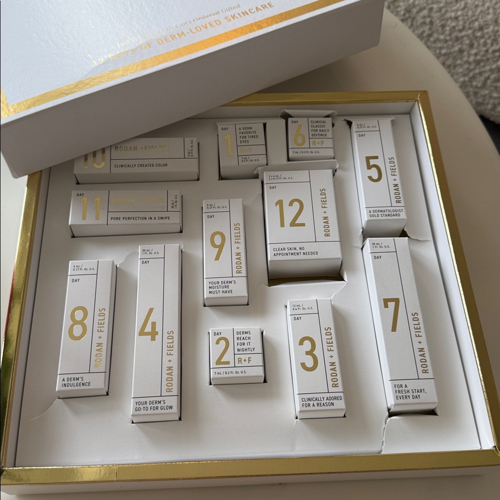 Rodan + Fields White and Gold Skincare Collection 12 products